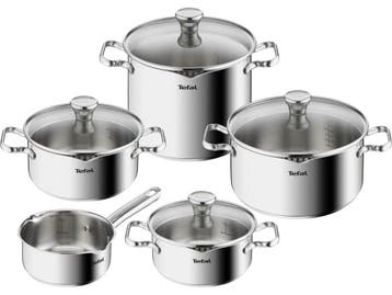 Tefal Duetto - Pannenset - 5-delig - RVS - Inductie (5, Verzenden