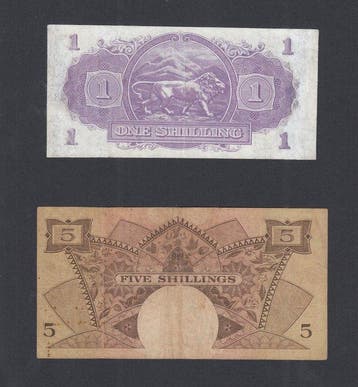 Oost-Afrika. - 1, 5 Shillings - 1943/1961 (Zonder