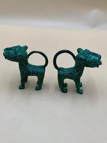 léopards - Hoofd van een figuur - leopars royal - binnen of
