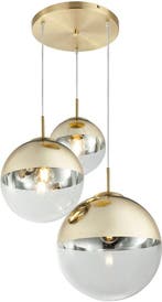 2dekans | Globo - hanglamp - Varus - goud - glas - Ø 51cm -, Ophalen of Verzenden, Nieuw