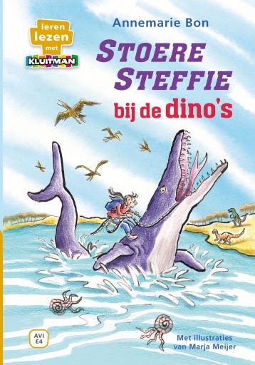 Leren lezen met Kluitman - Stoere Steffie bij de dinos, Antiek en Kunst, Verzenden