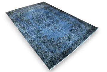 Blauwe vintage - Vloerkleed - 290 cm - 185 cm - met, Nieuw