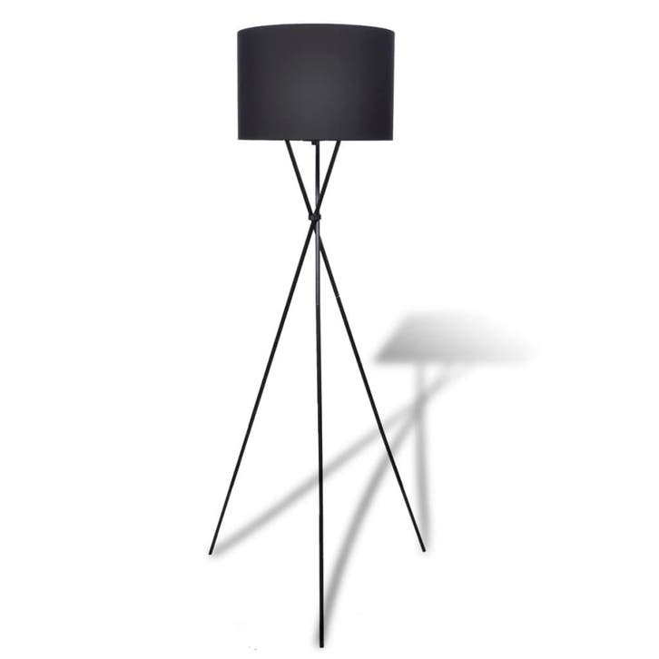 vidaXL Lampenkap voor vloerlamp met hoge standaard zwart, Maison & Meubles, Lampes | Autre, Envoi