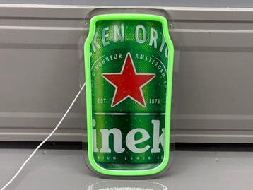 Sans réserve – Panneau lumineux néon avec le logo de la