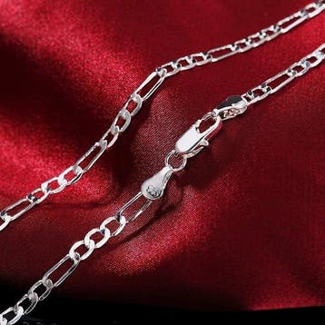 Zonder minimumprijs - Halsketting Zilver - 2 stuks