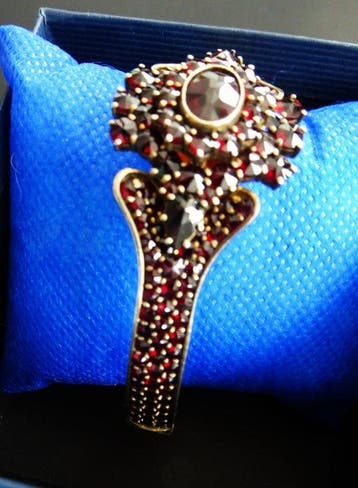 Zonder minimumprijs - Armband Zilver - 13.00ct. tw. Granaat