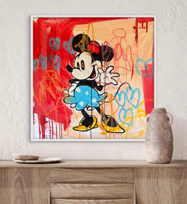 Freda People - Minnie Mouse XL, Antiek en Kunst, Kunst | Schilderijen | Modern