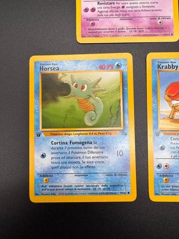 Pokémon - 5 Card - Horsea, Krabby, Psyduck, Grimer, Slowpoke