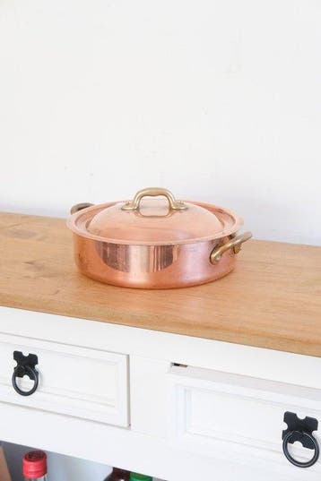 Villedieu - Steelpan - Koper - 20 cm - (1,46 kg) – 2 mm