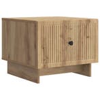 vidaXL Salontafel Artisanaal eiken 49 x 50 x 40 cm Bewerkt, Verzenden, Nieuw
