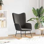 vidaXL Schommelstoel Donkergrijs Sherpa Stof, Verzenden