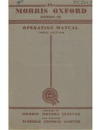 1955 MORRIS OXFORD INSTRUCTIEBOEKJE ENGELS
