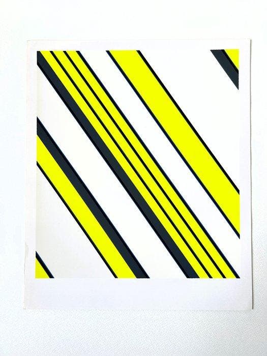 Günter Fruhtrunk (1923-1982) - Trennende Weis (1969), Antiek en Kunst, Antiek | Overige Antiek