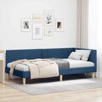 Blauw Hoekbed 90x200cm | Retour Deal 43% Korting, Overige maten, Overige maten, Verstelbaar, Gebruikt