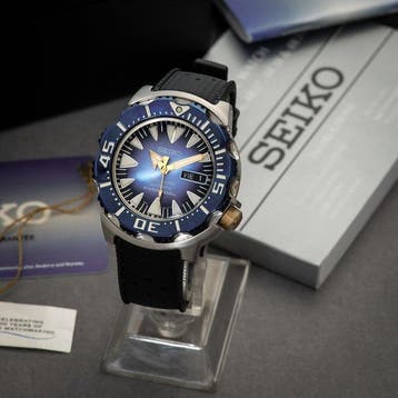 Seiko - Limited Edition Blue Monster - SRP455 - Homme - 2015