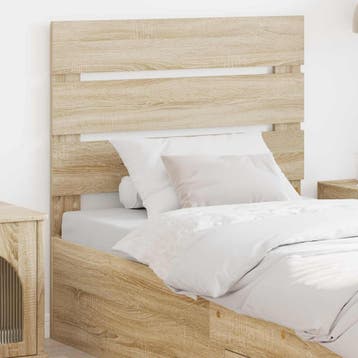 vidaXL Hoofdbord Sonoma Eik Bewerkt hout, Verzenden, Nieuw