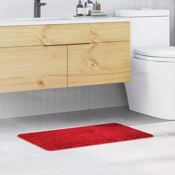 vidaXL Antislip Badmat Rood 50 x 80 cm PP, Verzenden