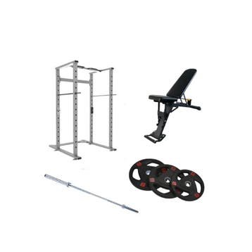 Gymfit - Volledig Home Gym Pakket - Power Cage - Squat Rack, Sport en Fitness, Ophalen of Verzenden, Nieuw