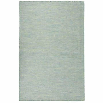vidaXL Buitenkleed platgeweven 100x200 cm turquoise, Maison & Meubles, Verzenden