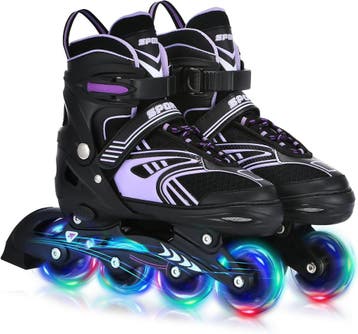 Inline Skates Maat S LED-wielen | Retour deal! Pak die 34..., Sport en Fitness, Skeelers, Overige merken, Verstelbaar, Kinderen