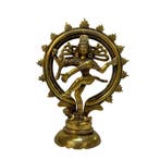 Beeld Shiva Nataraj Klein Enkele Ring - Messing, Ophalen of Verzenden, Nieuw