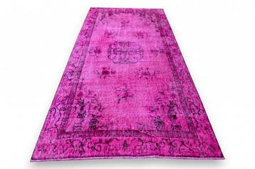 Roze vintage - Vloerkleed - 210 cm - 110 cm - met