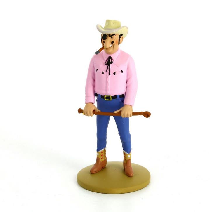 Kuifje Beeldje Rastapopoulos met Zweep 14 cm, Collections, Personnages de BD, Enlèvement ou Envoi