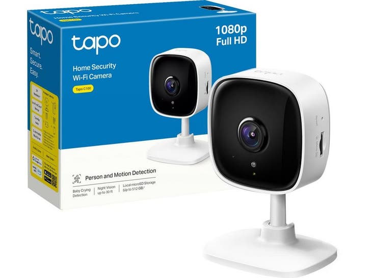 TP-Link Tapo C100 - Beveiligingscamera binnen - 1080P -, TV, Hi-fi & Vidéo, Caméras de surveillance, Envoi