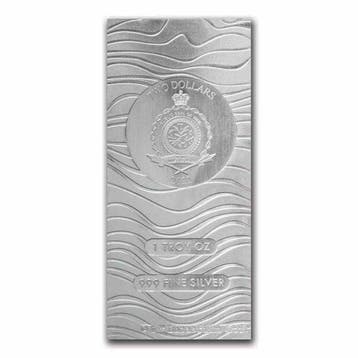 1 Troy Ounce - Zilver .999 - 2022 1 oz $2 NZD Niue Silver, Postzegels en Munten