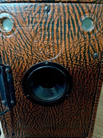 ENSIGN Antieke Houghton Butcher Box Ensign 2 1/4 B Boxcamera, Nieuw
