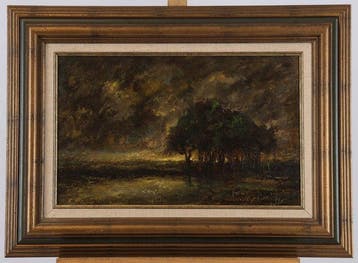 Henk Bies (1928-2006) - Aan de rand van de peel