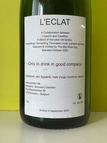 Cantillon - LÉclat - 75cl, Verzamelen, Nieuw