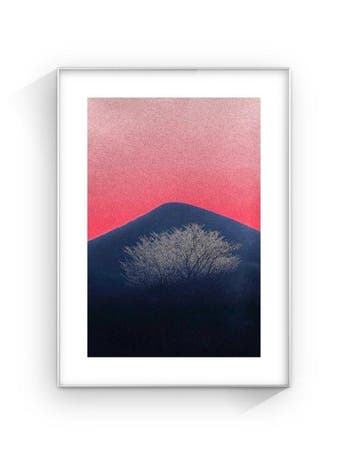 Jorge Omeñaca - Blue mountain, red sky