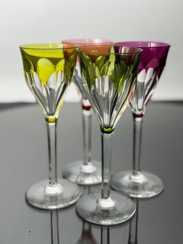 Val Saint Lambert - Wijnglas (4) - Kristal - Wijnglazen