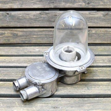 WISKA - Wandlamp - Messing - Industriële lamp