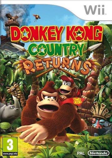 Donkey Kong Country Returns (Wii Games), Games en Spelcomputers, Games | Nintendo Wii, Ophalen of Verzenden, Zo goed als nieuw