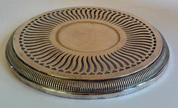 Schotel - Verzilverd - Vintage Franse zilverplaat, Antiek en Kunst
