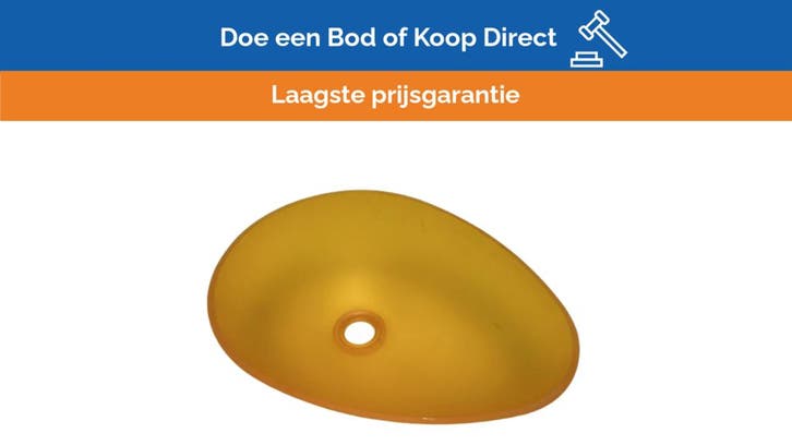 Bieden: Marine Orange Oval high quality Washbasin - ARANCIO, Watersport en Boten, Bootonderdelen, Ophalen of Verzenden