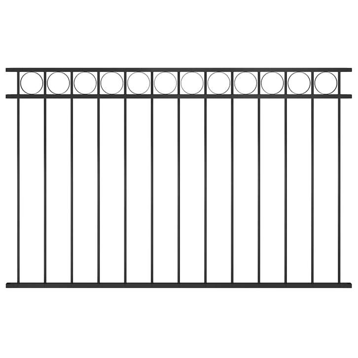 vidaXL Schuttingpaneel ASSEN staal 1,7x1 m zwart, Tuin en Terras, Tuinhekken en Hekwerk, Nieuw, Verzenden