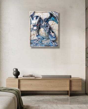 Makayhos - [Canvas] Charizard Chrome - Liquid Flame, Nieuw