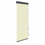 vidaXL Rolgordijn voor buiten 60x250 cm crème, Verzenden, Nieuw