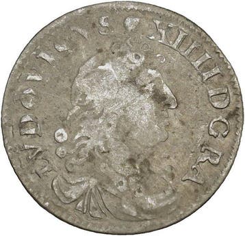Frankrijk. Louis XIV (1643-1715). 4 Sols 1676-D, Vimy, Postzegels en Munten