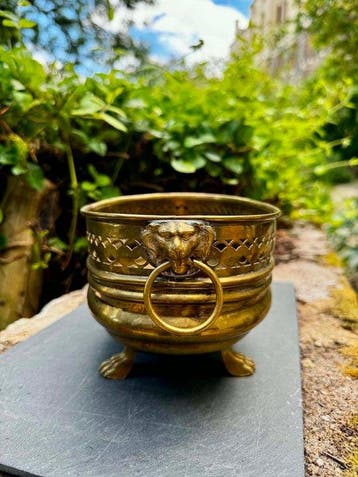 Jardinière - Messing - Art Nouveau