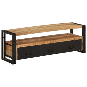 vidaXL Tv-meubel 120x30x40 cm massief mangohout, Huis en Inrichting, Kasten |Televisiemeubels, Verzenden, Nieuw