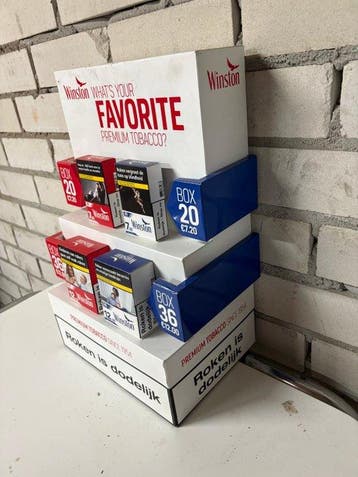 Winston – Originele tabakswinkel toonbankdisplay / POS