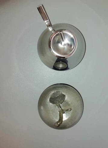 Cristallin, Morinox - Suikerkom (2) - Glas, Metaal -