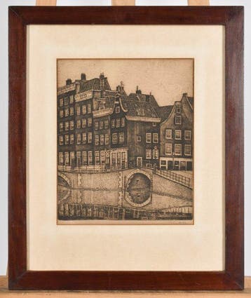 Sal Meijer (1877-1965) - Keizersgracht, hoek Reguliersgracht