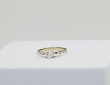 Ring - 18 karaat Witgoud Diamant (Natuurlijk), Bijoux, Sacs & Beauté, Bagues