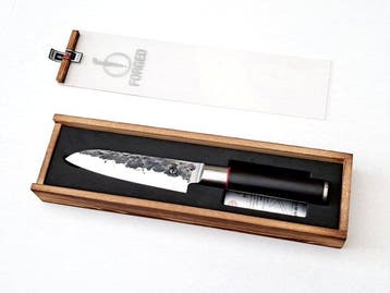 Santoku Knife - 440C Japanese Stainless Steel - Forged and