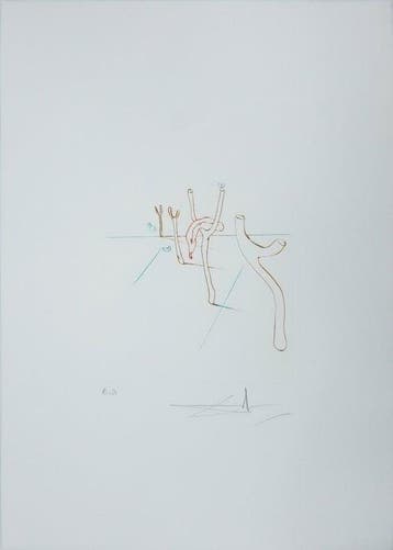 Salvador Dali (1904-1989) - Composition aux montres molles